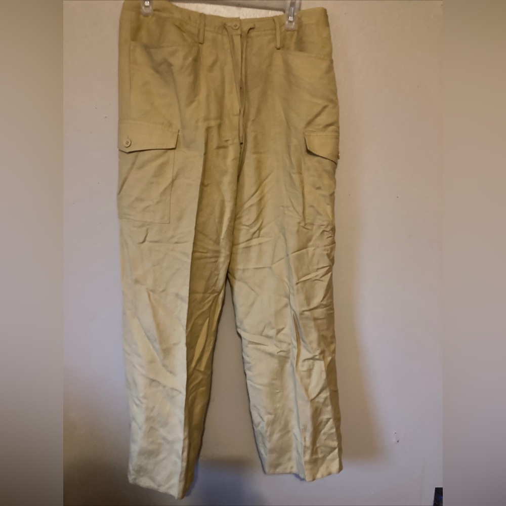 Vintage Larry Levine women’s pants size 8 button zip and drawstring closure